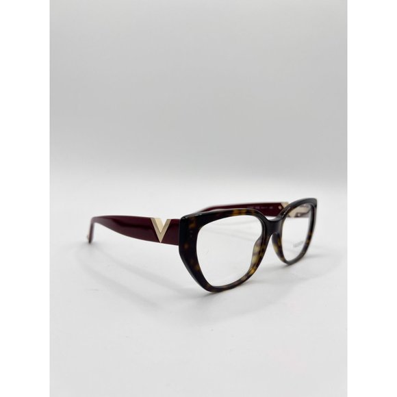 Valentino Women's Eyeglasses VA3037 5002 Full Rim Cat Eye Rockstud Havana 54mm P - Picture 6 of 14